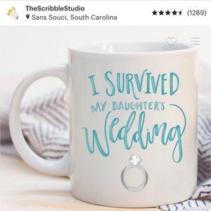 Etsy mother of the bride wedding mug